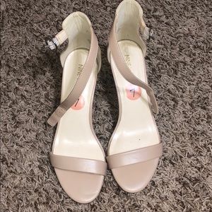 Nine West heels- Nude